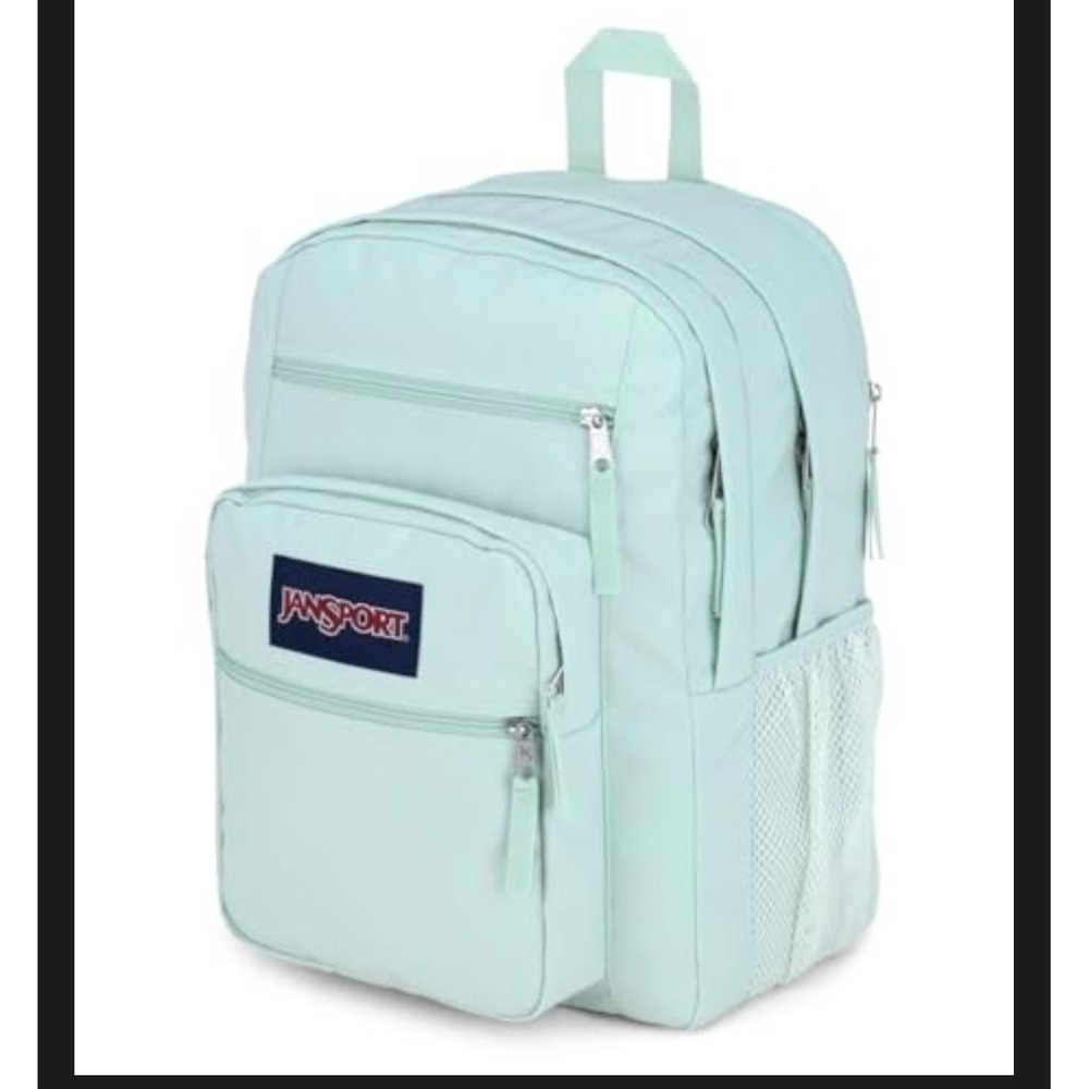 JanSport Big Student Backpack Unisex OS Fresh Mint 15" Laptop Pocket NWT